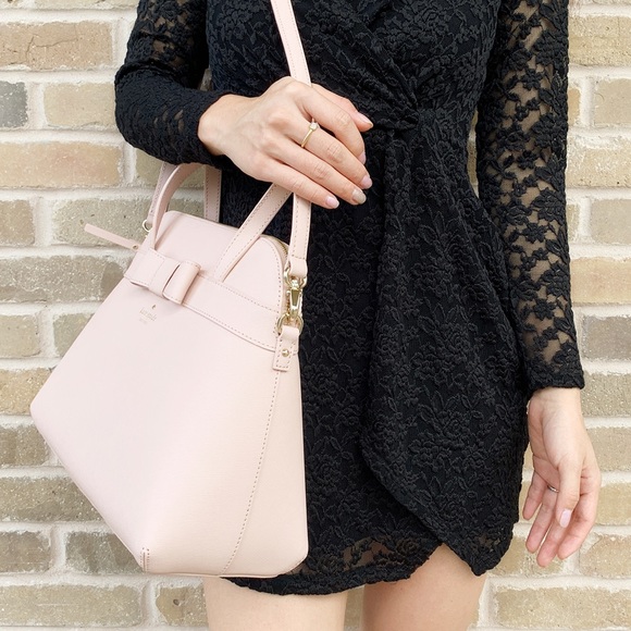 ‼️SALE‼️ 🌺🌺 spade pink large satchel crossbody - Picture 4 of 6